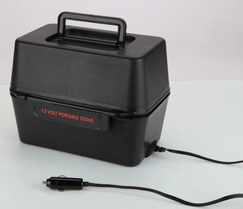 Hot sales 12 volt DC large portable stove camping heated electric lunch box food warmer car boating use portable stove