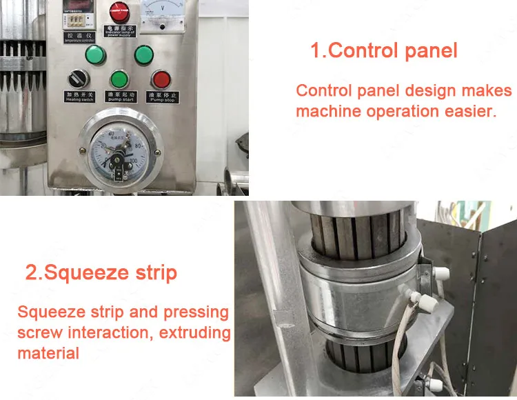 Commercial Factory Price Cotton Black Seed Olive Oil Cold Filter Squeezing Machinery Sesame Soybean Hydraulic Oil Press Machine