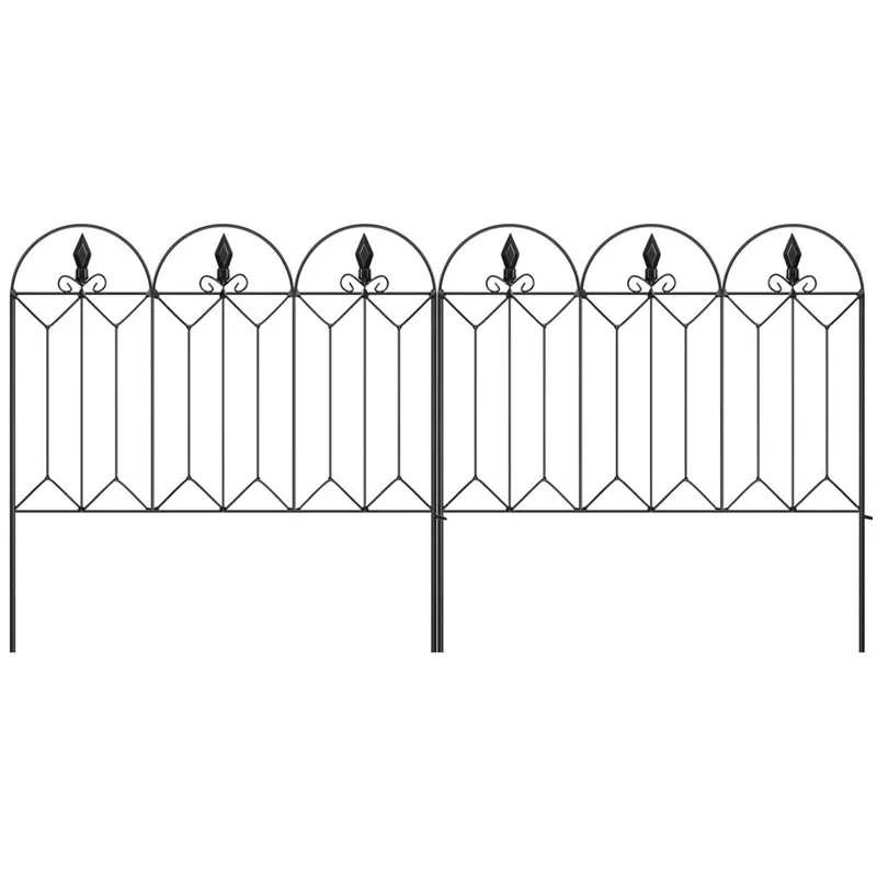 Jiahe Factory Classical orging sand bollard chain ornamental decorative cast iron metal panel fence