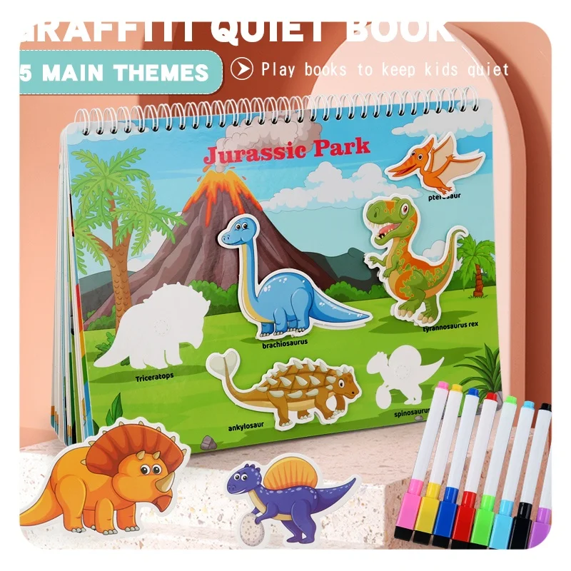 Preschool Learning Activities Toy Diy Sticker Quiet Book Educational Busy Book For Toddlers