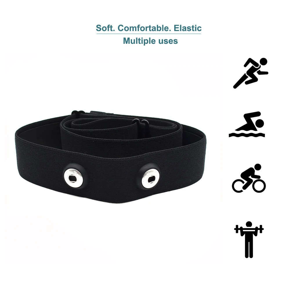 Heart Rate Monitor Chest Strap Replacement for Shanren, Wahoo, Polar Transmitters
