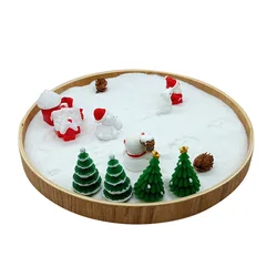 Santa Claus Hand Painted Resin Craft Christmas Gifts Home Garden Decoration Zen Garden Kit Indoor