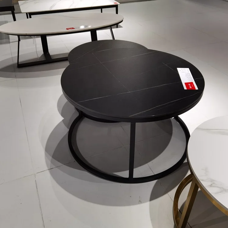 Food-Contact Grade Black Sintered Stone Slabs For Kitchen Countertop Dining Tables