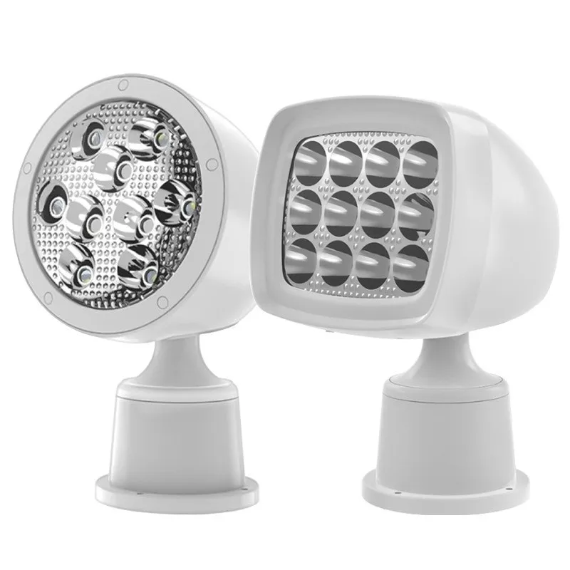 12V Remote Control Boat Spotlight Waterproof Wireless Control Rotate LED Marine Search Light