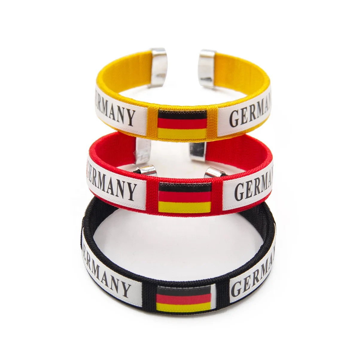 Hot Sale Custom Sports Club Bracelet Football Soccer Team Fans Sports Woven Wristbands