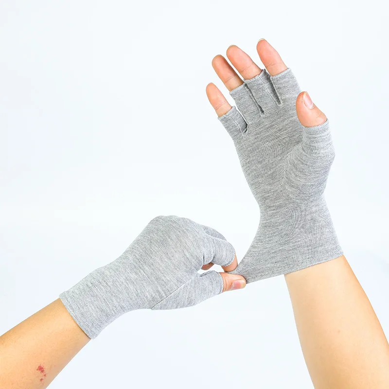 Men Women Fingerless Muscle Tension Symptom Relieve Anti Bacterial Gloves Disease Ache Joint Pain Compression Arthritis Gloves