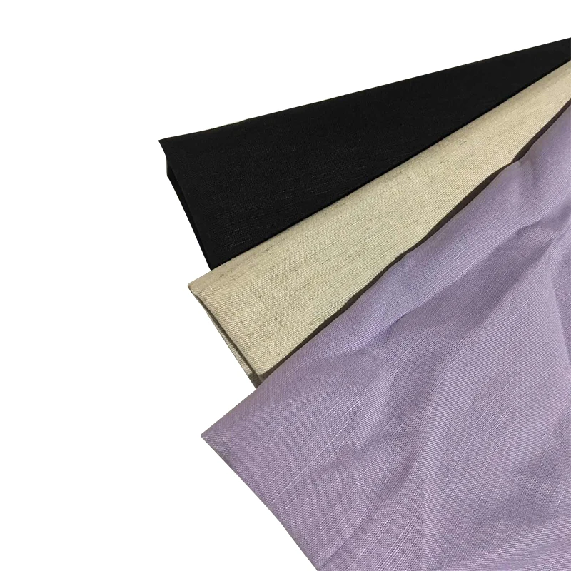
Cost-effective comfortable linen clothing interwoven fabric textile fabric 