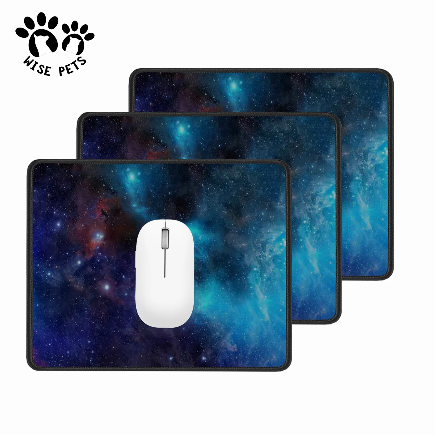 Custom Design Mouse Pads Sublimation Plain Mat Blank Black White Desk Coaster Rubber PVC Computer Mous Pad With 3D Printing Logo