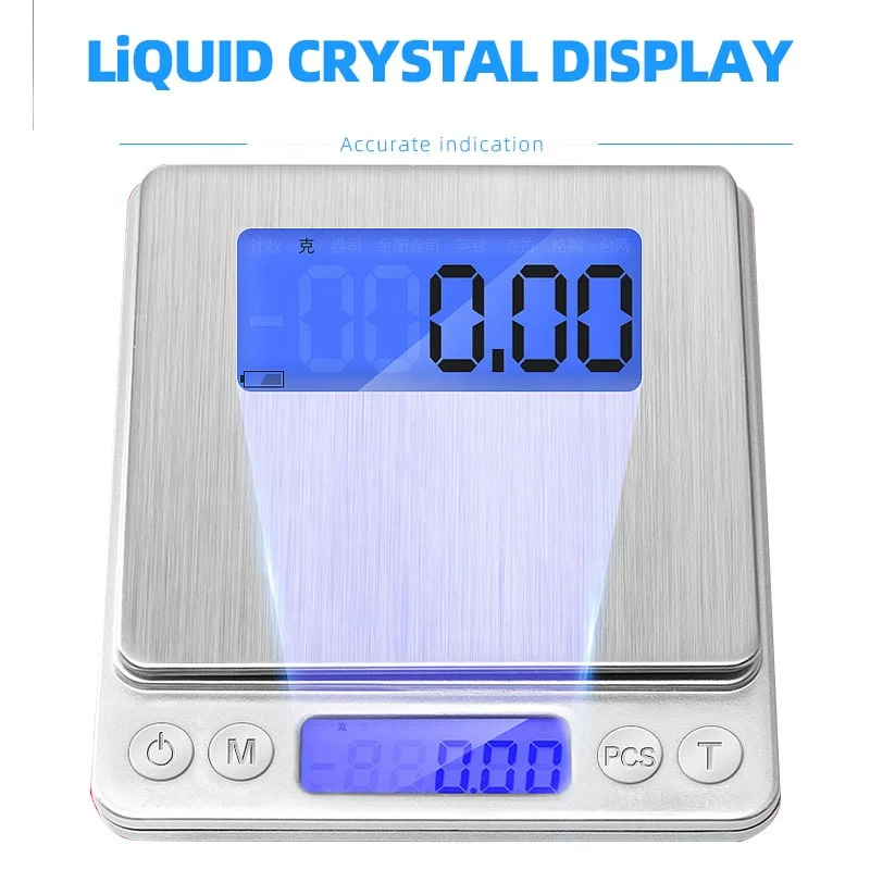 
Stainless Stain 0.01g Kitchen Gold Weight Scale, Digital Electronic Portable Gold Weighing Scales 