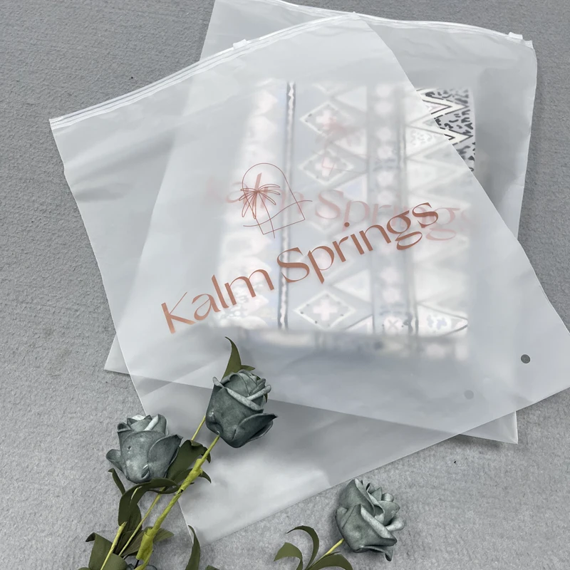 Clothing zipper bag PE frosted plastic packaging bag packing bag wholesale Large quantity is the best price