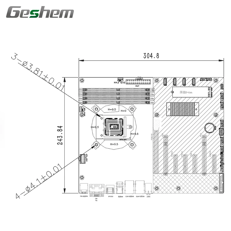 Wholesale 10 / 11 Gen LGA1200 PCIE 4.0 B560 SATA DDR4 B560 ATX Industrial PC Motherboard