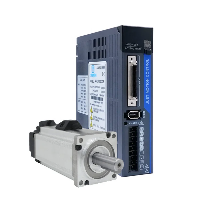 60JASM504230K-17B-SC+JAND4002-20B Factory Manufacture 220V 1.27N.m 3000rpm AC Servo Brake Motor and Drive 400W