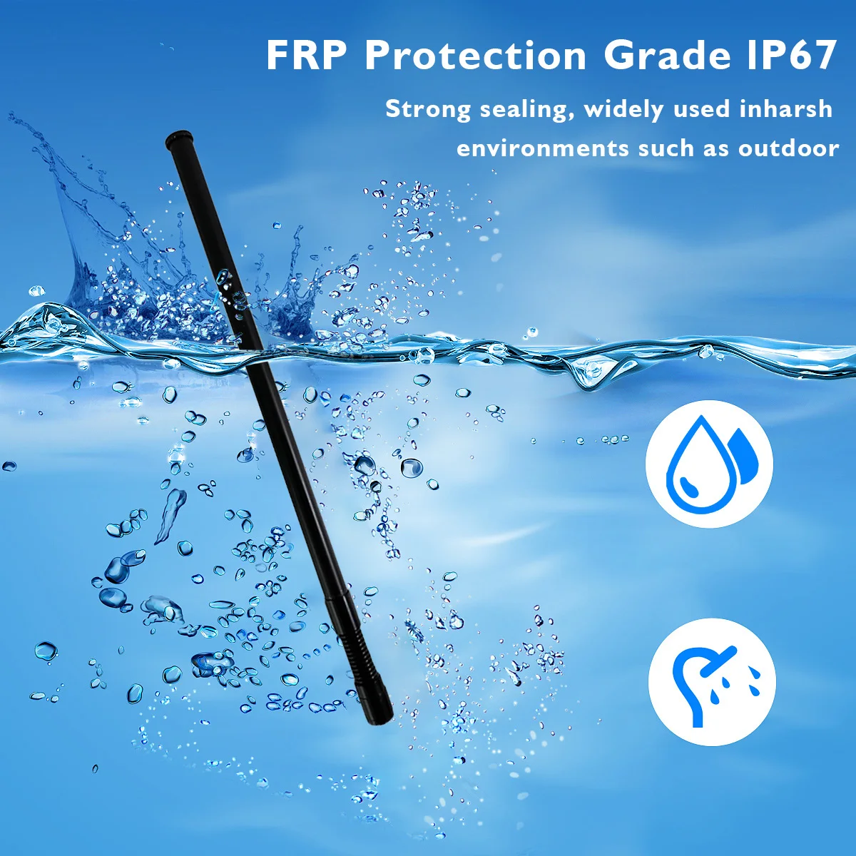 OEM ODM настроить частоту vhf uhf band с высоким коэффициентом усиления наружная антенна с пружинным основанием