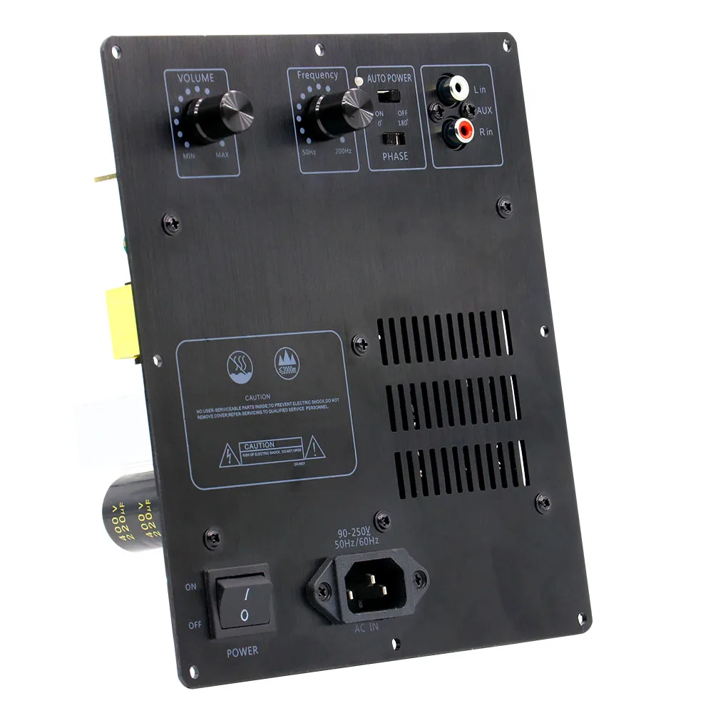 OEM высокой мощности 200W * 1CH AC 90-250V активный сабвуфер подойдет как для повседневной носки так Плата усилителя стабильным при 4 Ом