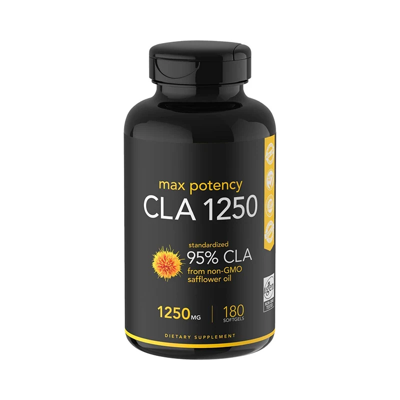 
Max Potency CLA 1250 180 Softgels with 95% Active Conjugated Linoleic Acid Weight Management Supplement for Men and Women 