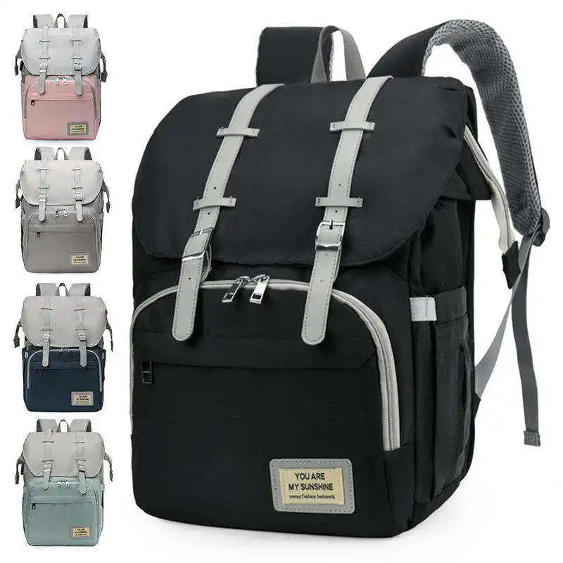 Fashion New arrival Hot sell waterproof luxury diaper bags travel baby bags for mothers diaper bags with USB