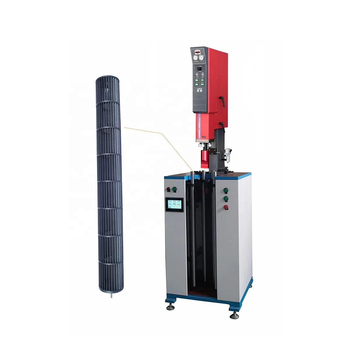 Ультразвуковой пластиковый сварочный аппарат для перекрестного вентилятора оборудованный воздуходувкой