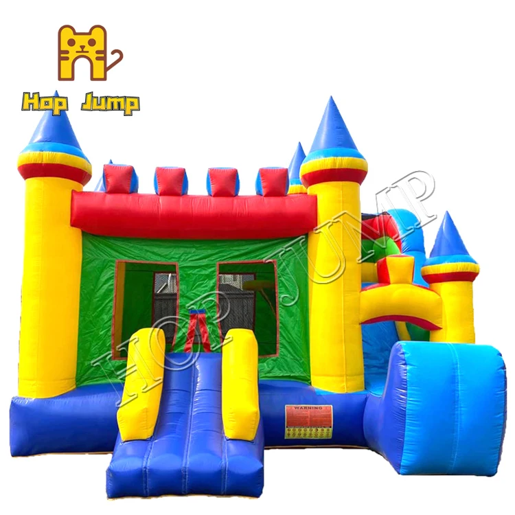 Factory price inflatable house bouncer outdoor inflatable bouncer with slide commercial grade bouncy castle
