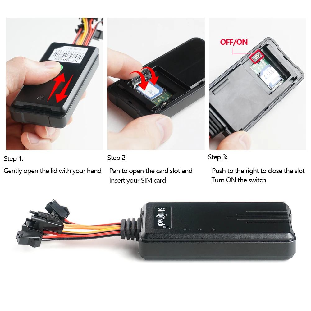 SinoTrack Car Security GPS Tracking Device ST-906 with Engine Cut Off Voice Monitor SOS Alarm