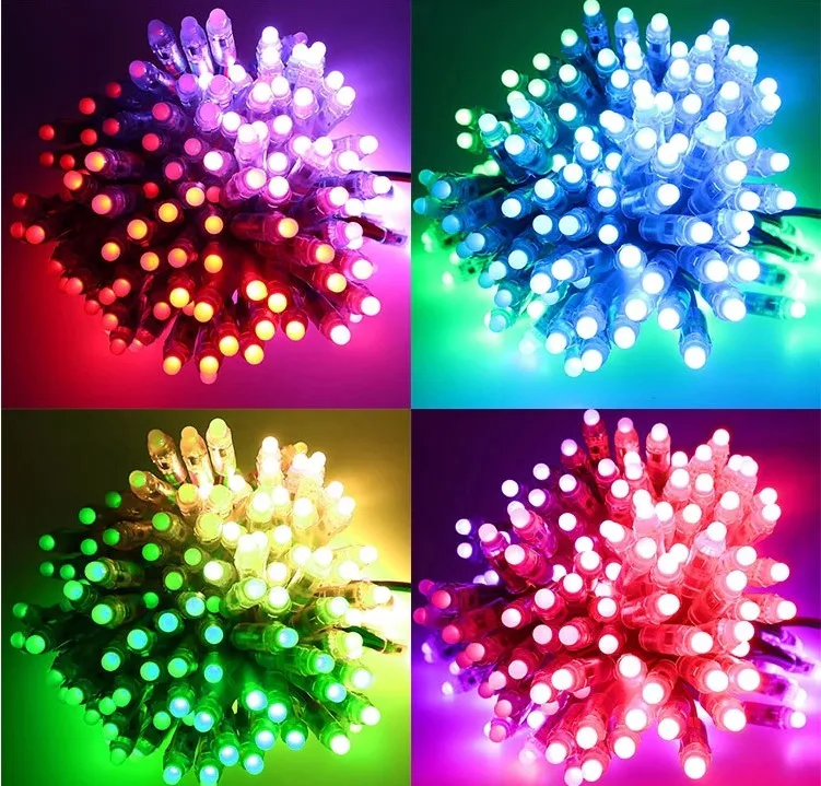 DC12V Ws2811 Водонепроницаемая светодиодная Пиксельная Rgb-гирлянда с цифровым