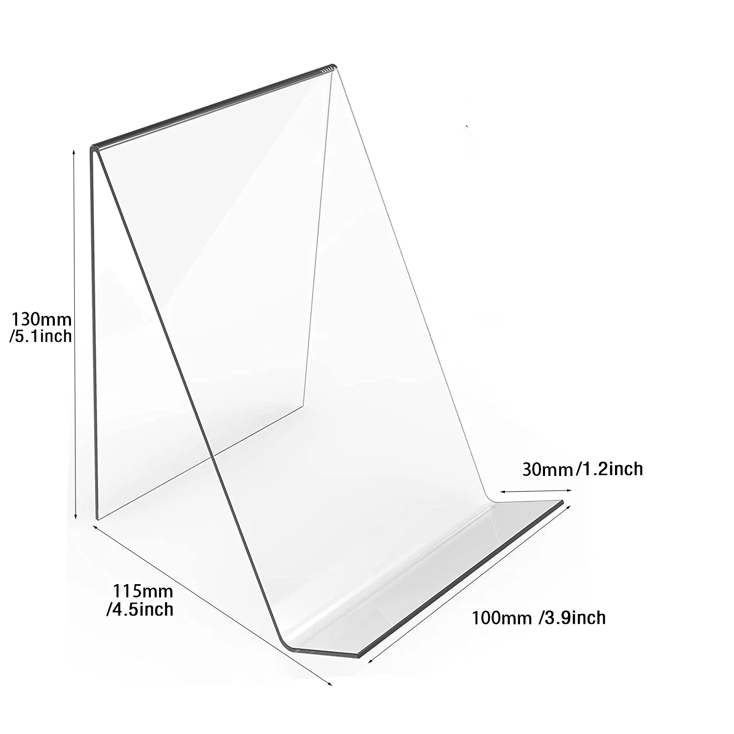 Acrylic Book Holder for Bookshop, Retail Showcases and Libraries Acrylic Book Display Stand, Acrylic Book Showroom Stand