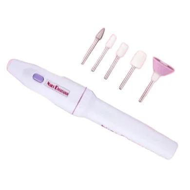 
white Electric Nail Drill Set Decoration Manicure Pedicure Pen with Nail File Polishing Tool Electric Manic 