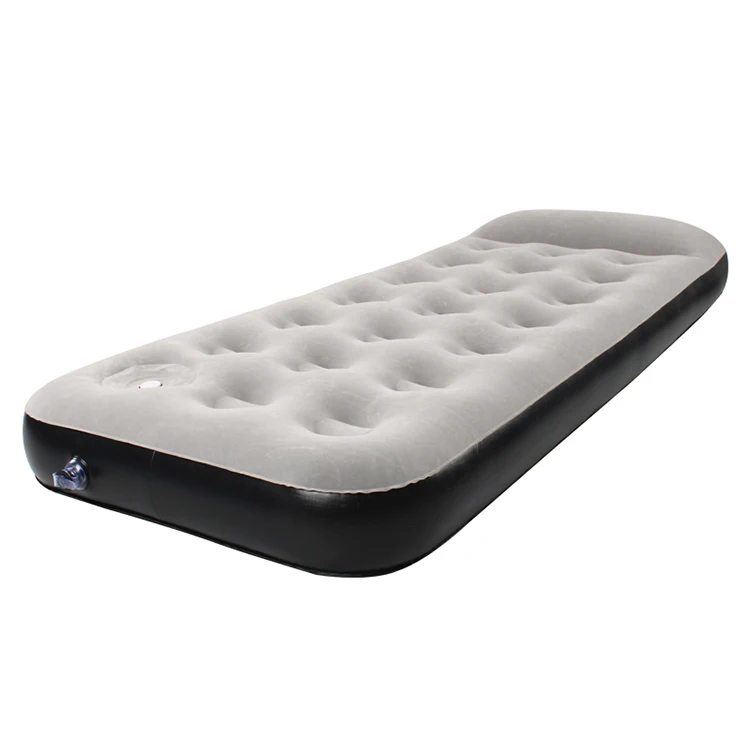 BS-H21 188*73*25cm 21 hole low bed with pillow built-in foot pump foot press clear foldable electric air pump flocking