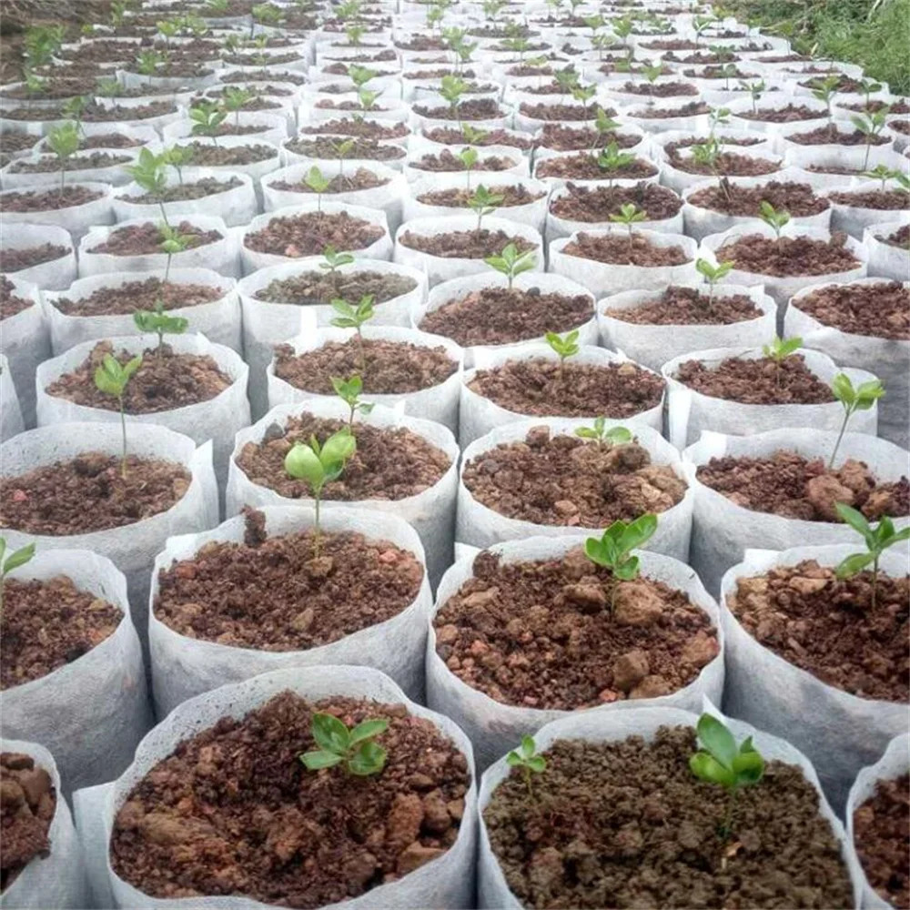 Seedling Growing Planter Planting Pots Non Woven Nursery Bag Grow Bags to Vegetable Flower 7*9cm