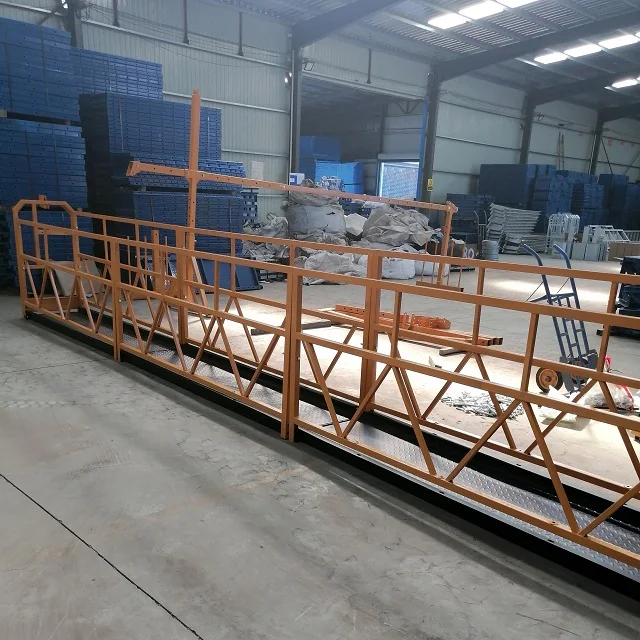 Hebei zlp630 rope electric suspension work platform gondola