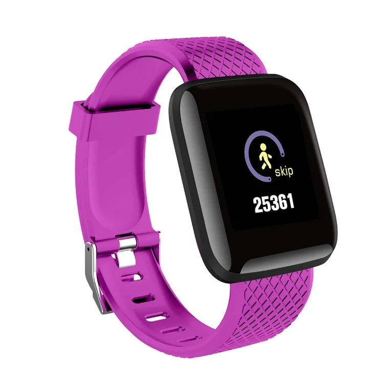 
Series 116 Plus Watch Heart Rate Monitoring Digital Wrist Band USB Charging 1.3inch IP67 Waterproof Compatible IOS Android 