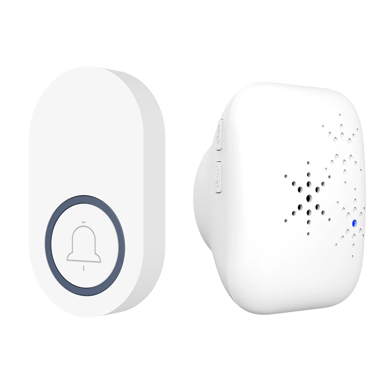 Factory Wholesale Supply 38 Chime 90DB 200M US EU UK Plug Battery Wireless Doorbell IP44 Outdoor Waterproof Doorbell