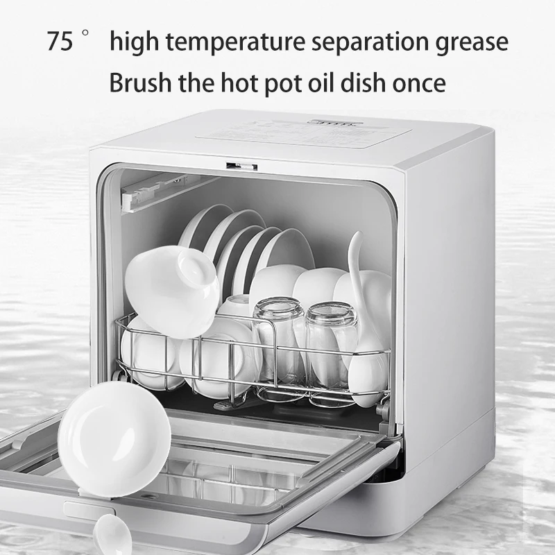 Mini Dishwasher Household Kitchen Fruit And Vegetable Washing Dish Washer Disinfection And Drying Desk Type Installation Free
