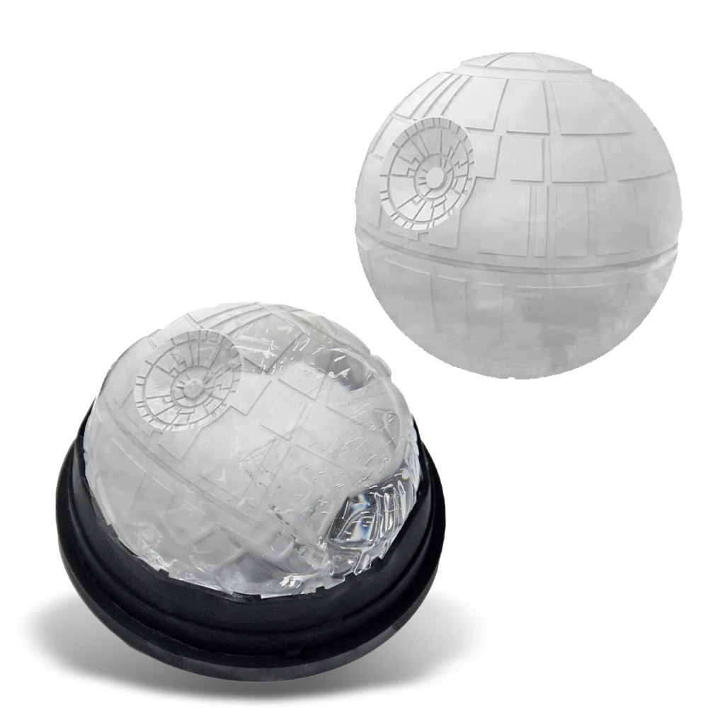 New Best selling silicone ice ball maker Fast chilling Death Star sphere ice hockey with funnel