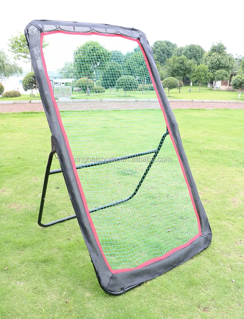 7*4 ft Adjustable Pitch Back Portable Backstop Goal Target Hockey Lacrosse Rebounder Net For Practice