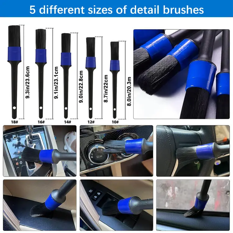 Car Wash Kit with Microfiber Sponge and Towels Detailing Brush Built for The Perfect Car Wash Cleaning Kit for Cleaning Car