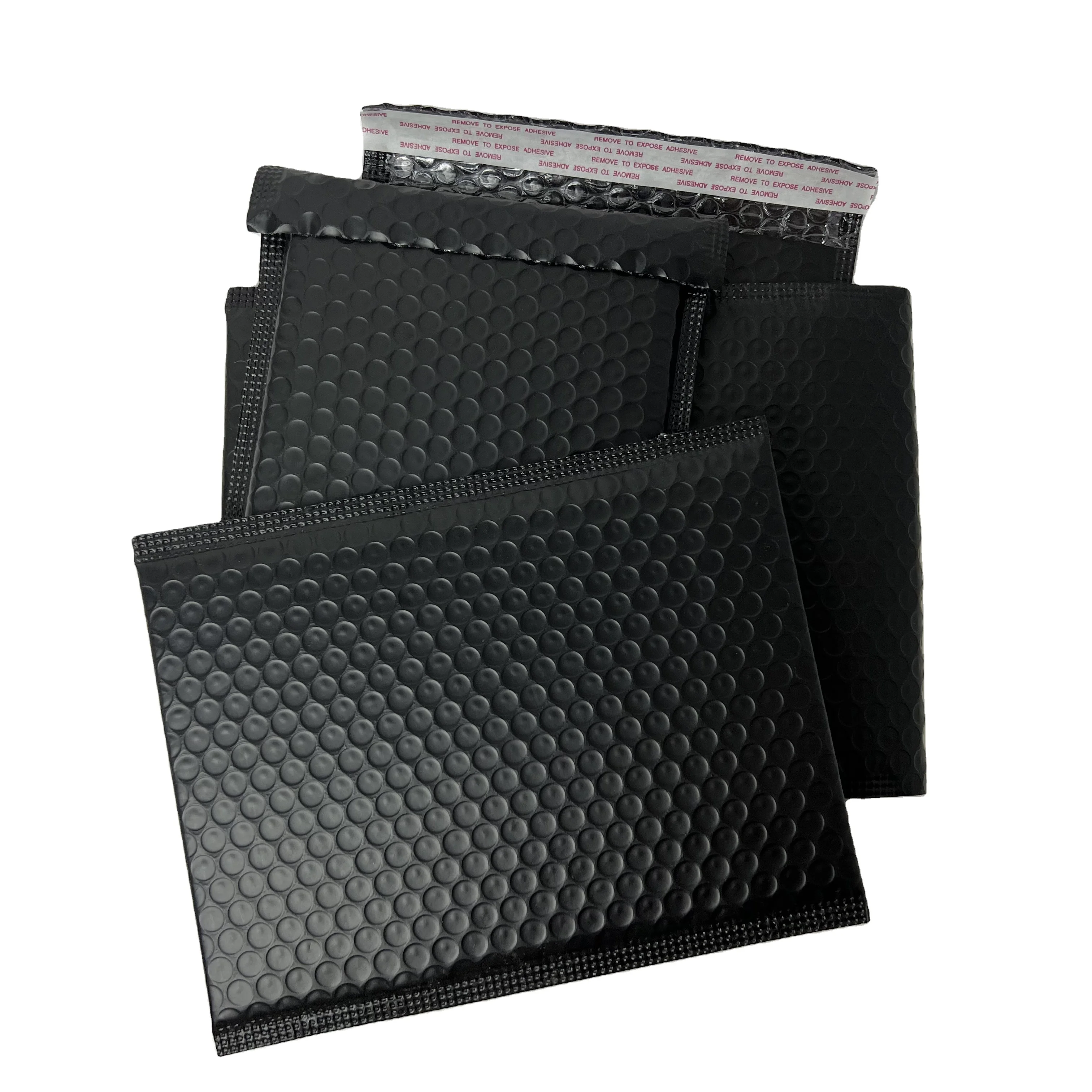 Wholesale 6*10 Shipping Packaging Bags Mailing Bag Envelops Custom Logo Waterproof Poly Shipping Bags Black Bubble Mailer