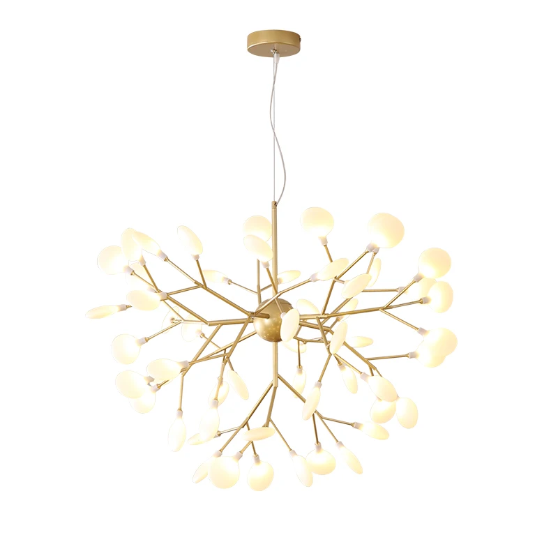 Скандинавская молочно-белая акриловая лампа с абажуром, белая, теплая белая люстра для гостиной, спальни, подвесной светильник