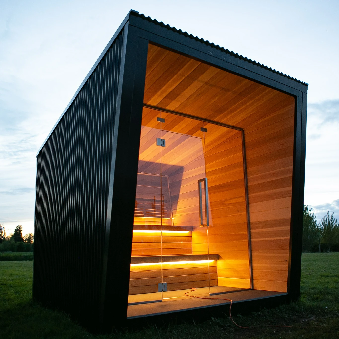 Wholesale Products Cube Outdoor Wooden  Sauna Room Traditional Wood Fired Sauna