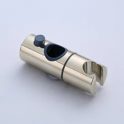 Bathroom Chrome Plated Adjustable ABS Plastic Shower Head Clamp Holder Rail Bracket Shower Slider