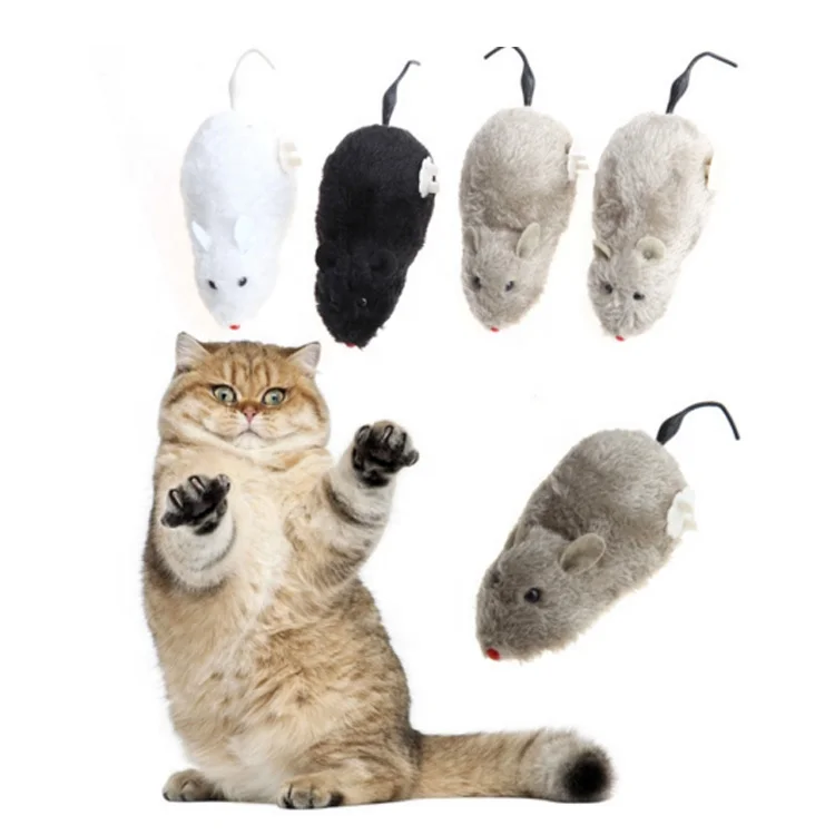 Custom Automatic Interactive Gaming Rat Cat Plush Mouse Cat Toy
