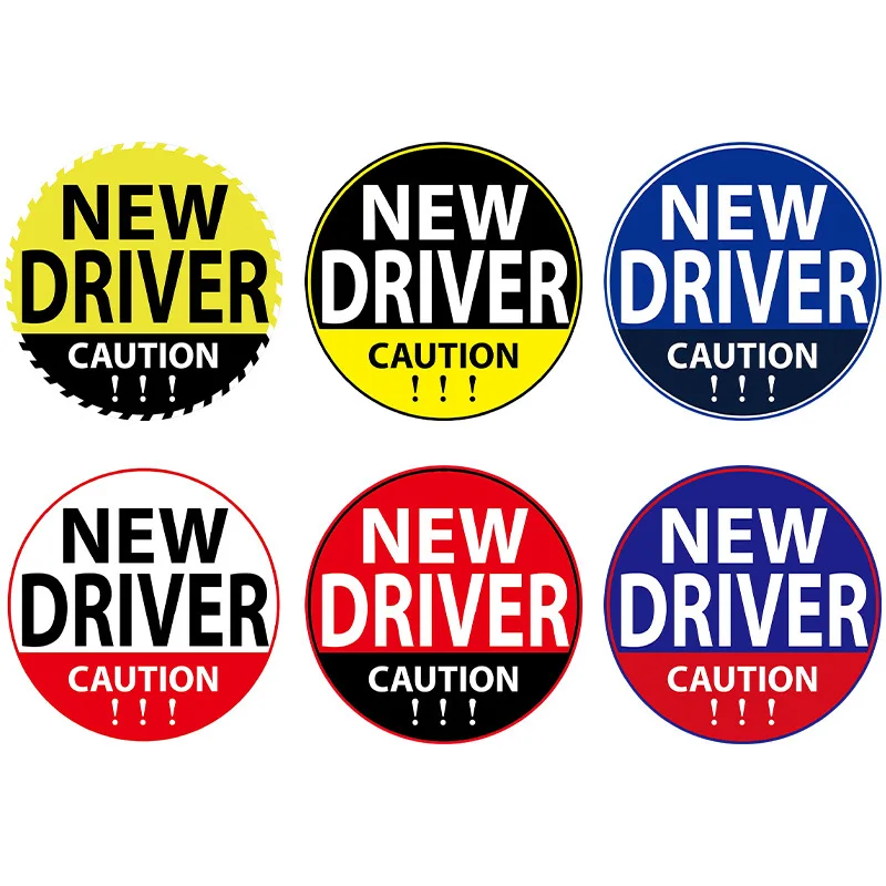 3M material New driver car magnetic sticker upgrade strong reflective sticker bumper magnetic safety sign wholesale