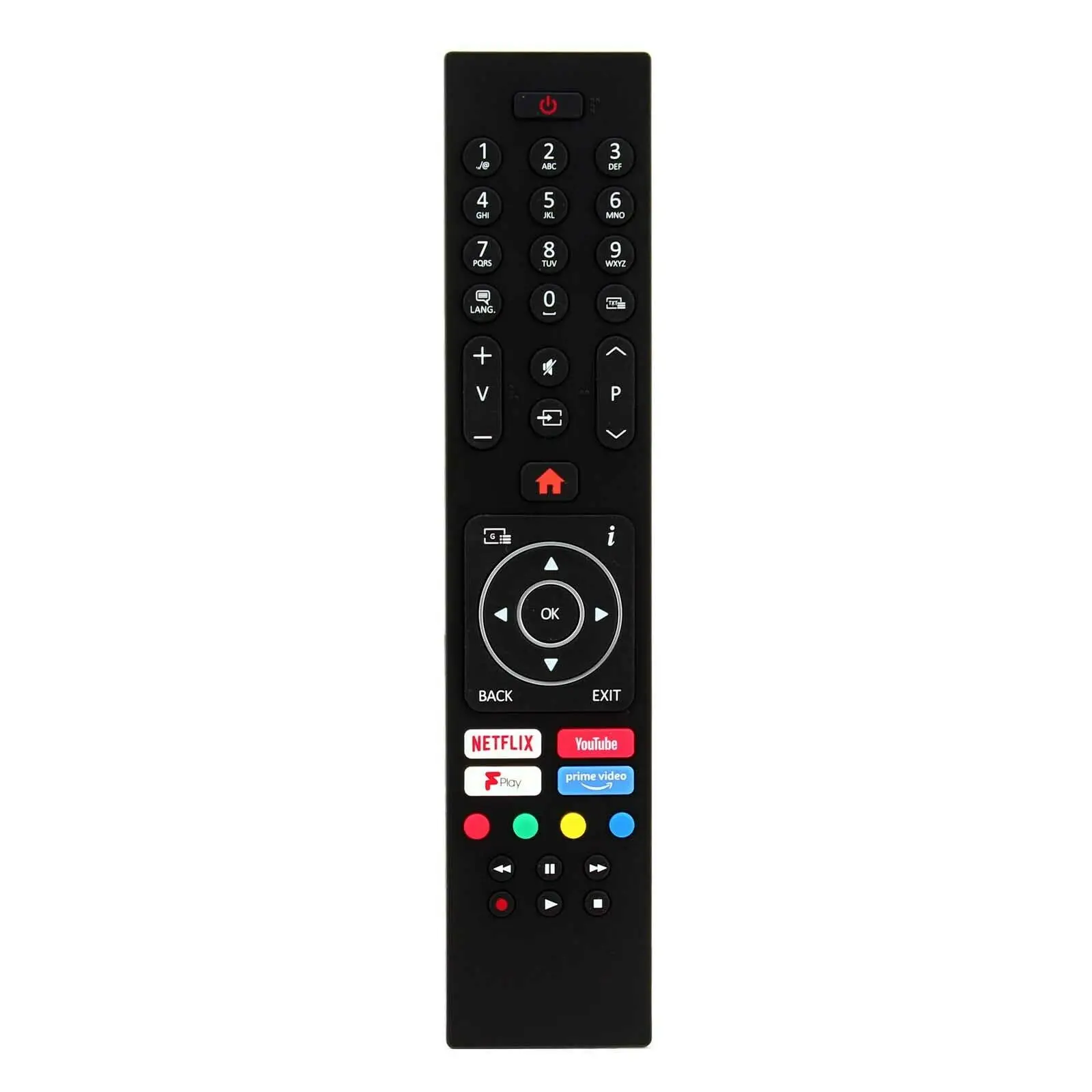Gaxever New Smart TV Remote Control with YouTube Video Buttons use for Hitachi Vestel BUSH TV RC43137P
