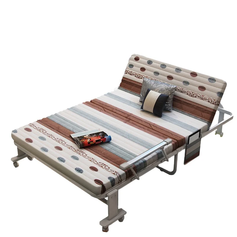 Minimalist style bed room furnitures portable bed one piece folding bed mechanism