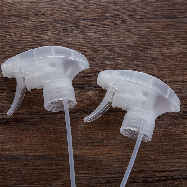 wholesale top quality 28/400 28/410 all plastic trigger sprayer with spray nozzles for cleaning plastic bottle top