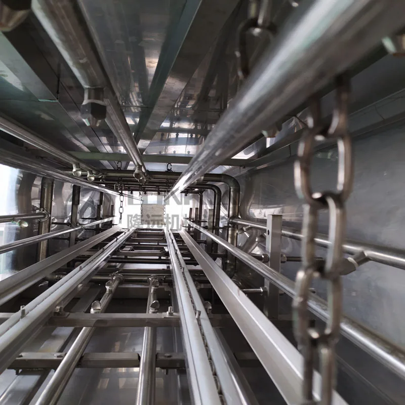 Tunnel type can washer chilli sauce bottle washing and drying