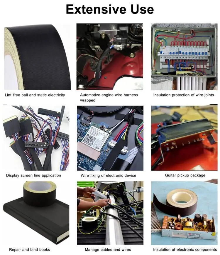 Hot sale wholesale film fabric acetic acid cellulose wiring harness acetate cloth tape