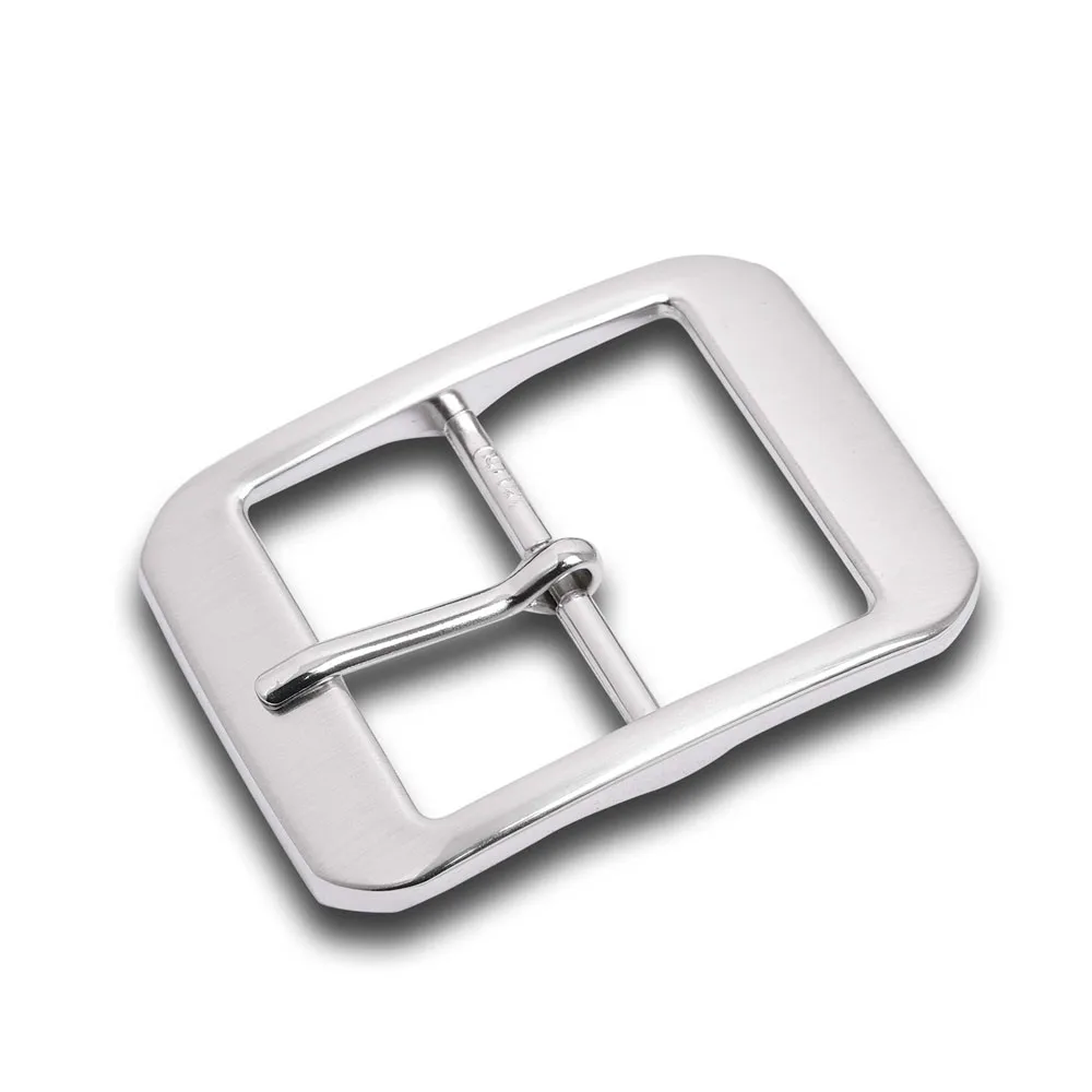 40mm Brush Nickel Plated Trendy Metal Zinc Alloy Centre Bar Pin Buckle For Belt
