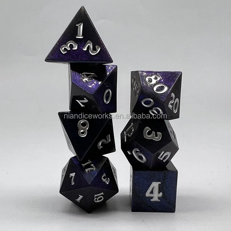 Nian  diceworks plastic dice manufacturers direct sales cheap bulk  acrylic sharp dice custom