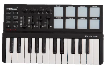 Портативный USB-контроллер MIDI с 25 клавишами