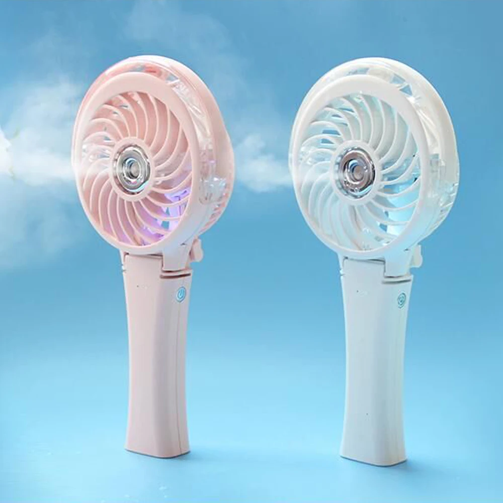HandFan Hand Held Electric Mini Rechargeable Air Mist Fan Portable